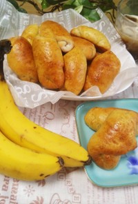朝食に♡ふわ♪もち♡バナナロールパン