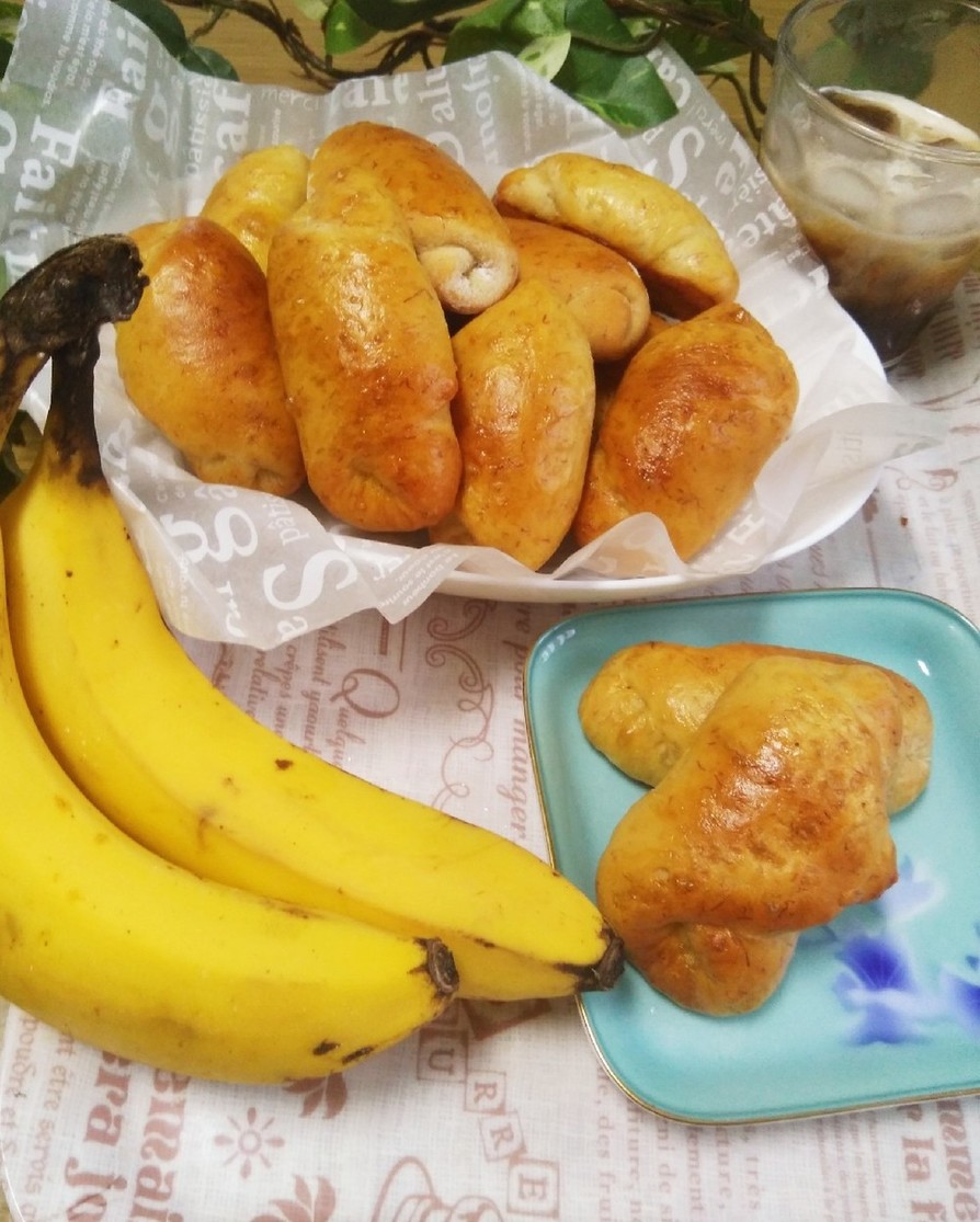 朝食に♡ふわ♪もち♡バナナロールパンの画像