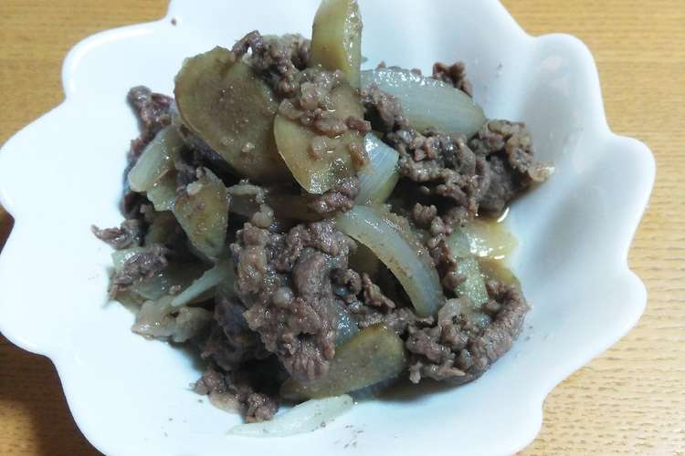 下味冷凍 牛肉 ごぼう 玉ねぎの簡単炒め レシピ 作り方 By たかたかっち クックパッド