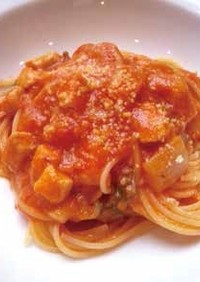 葉たまねぎ（チポロット）のスパゲッティ