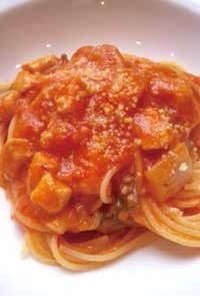 葉たまねぎ（チポロット）のスパゲッティ