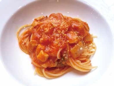 葉たまねぎ（チポロット）のスパゲッティの写真
