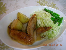 手羽先のカレー風味照り焼き