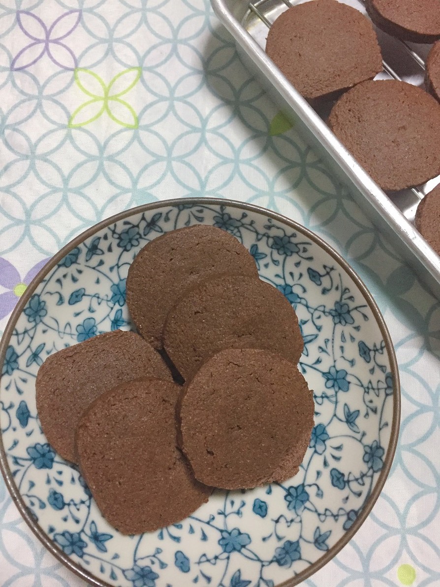 【大量消費】きな粉の強力粉ココアクッキーの画像