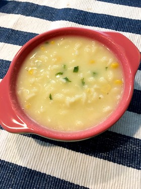 離乳食☆コーンクリームパスタ