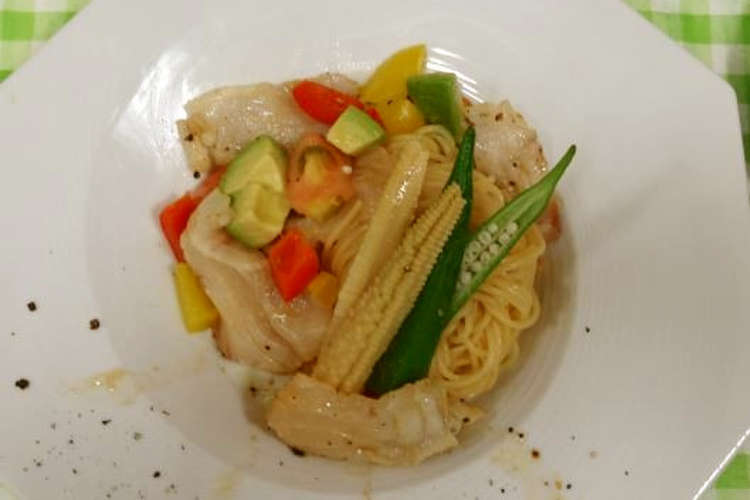 真鯛と夏野菜の冷製パスタ レシピ 作り方 By 熊本県水産振興課 クックパッド 簡単おいしいみんなのレシピが351万品