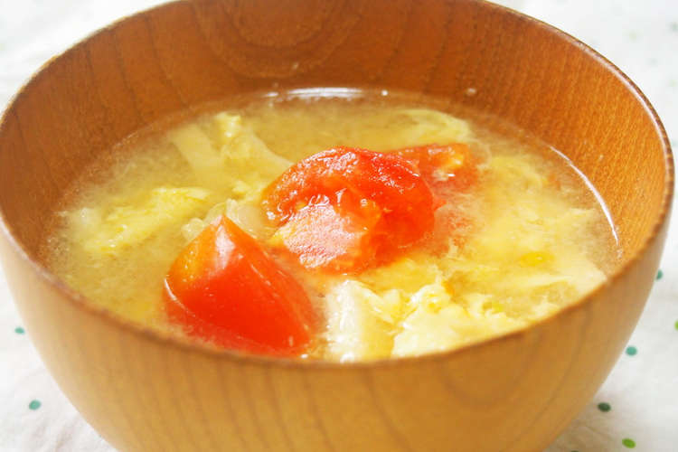 トマトと卵の味噌汁 酸味がアクセント レシピ 作り方 By 京たまご クックパッド 簡単おいしいみんなのレシピが353万品