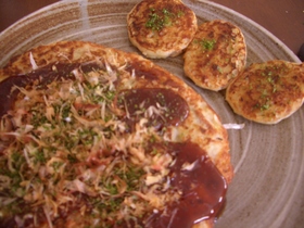 離乳食?息子と一緒ランチ♪~お好み焼き~