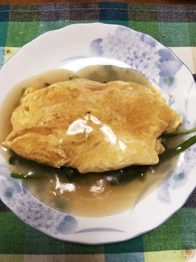 【男飯】ニラ玉あんかけ
