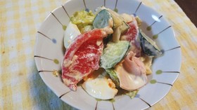 レタスのカラフル☆マヨサラダ