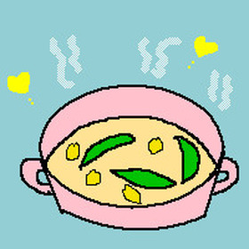 あさりとえんどう豆のミルクスープ