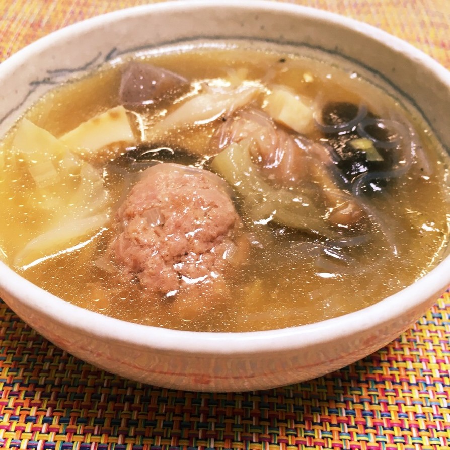 ”かんたん!!”野菜たっぷり肉団子スープの画像