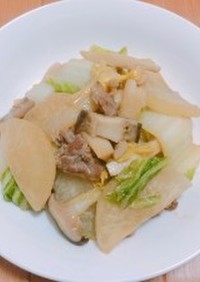 染み染み☆白菜と大根と豚肉の味噌炒め煮