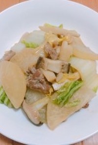 染み染み☆白菜と大根と豚肉の味噌炒め煮