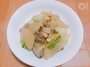 染み染み☆白菜と大根と豚肉の味噌炒め煮の画像