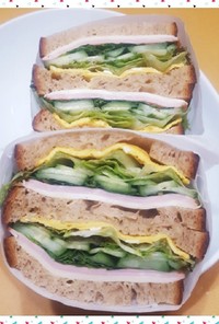 おうちカフェ風★ボリュームサンドイッチ