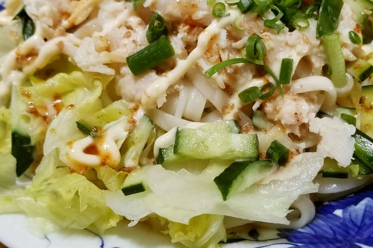 サラダチキンとドレッシングのサラダうどん レシピ 作り方 By マサシマム クックパッド 簡単おいしいみんなのレシピが378万品