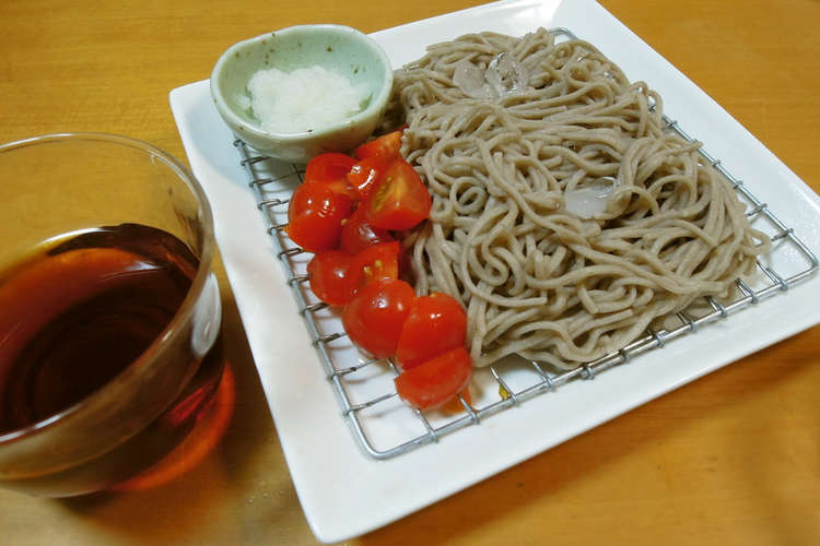 初夏冷しミニトマト十割蕎麦 レシピ 作り方 By クック5ol0ww クックパッド
