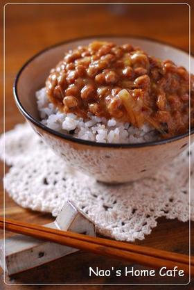 焦がしネギ味噌納豆