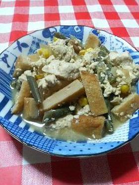 豆腐とかさつま揚げとかを煮ってみた