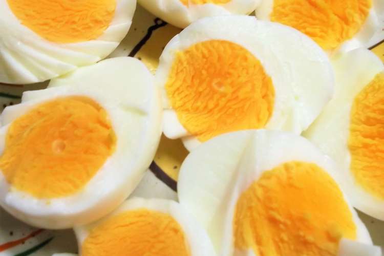 糸で簡単 ギザギザゆで卵 レシピ 作り方 By まんまるらあて クックパッド 簡単おいしいみんなのレシピが357万品