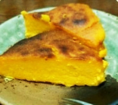 かぼちゃでチーズケーキ風の写真