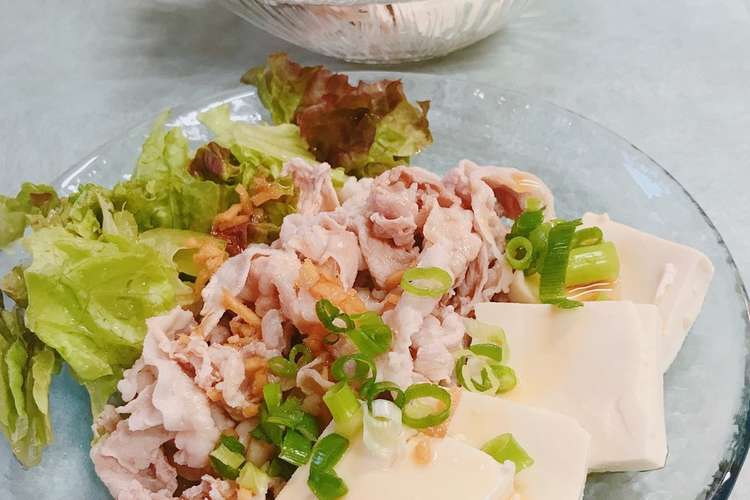 簡単 豚肉と豆腐の中華しゃぶしゃぶ レシピ 作り方 By かっちゃん杉 クックパッド