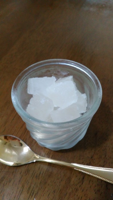 さっぱりシャリシャリ☆はちみつリンゴ酢氷の写真