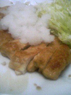 鶏ムネ肉のみぞれ焼き