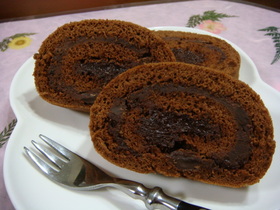 ◎生チョコ巻いちゃいましたロールケーキ◎