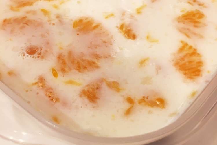 濃厚 みかん入り牛乳寒天 レシピ 作り方 By めぐミソ クックパッド 簡単おいしいみんなのレシピが364万品