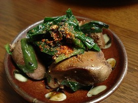 焼肉のタレで♪手抜きレバニラの常備菜