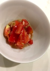 トマトとツナのショウガ甘酢和え