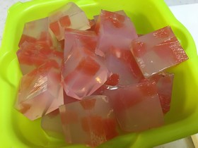 暑い夏のデザート☆スイカ寒天