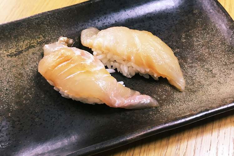 ヒラメ漬けの寿司 レシピ 作り方 By グランメゾンはなはら クックパッド