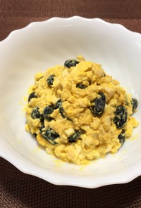 蒸し黒豆と卵のサラダ!(^^)!