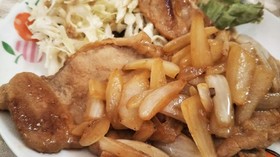 玉ねぎが美味しい!豚のしょうが焼き