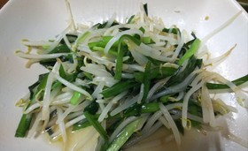 簡単中華・ニラともやしの塩炒め