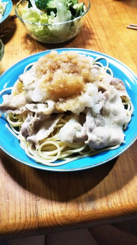大根おろしのさっぱり冷しゃぶパスタ