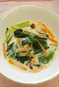 小松菜のアジアンスープ