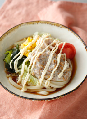 ふわとろ納豆うどん
