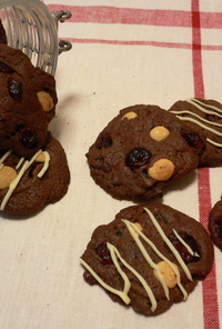 クランベリー＆ダブルチョコレートクッキー