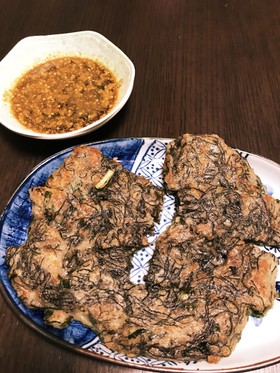 簡単☆モズクとにらのチヂミ