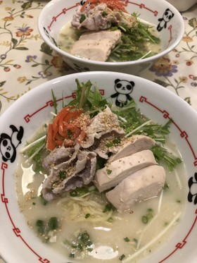 冷やして美味しい塩とんこつらーめん