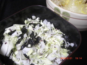 白菜キャベツの和風さっぱりサラダ
