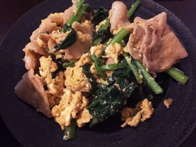 簡単!スタミナ満点豚ニラ玉