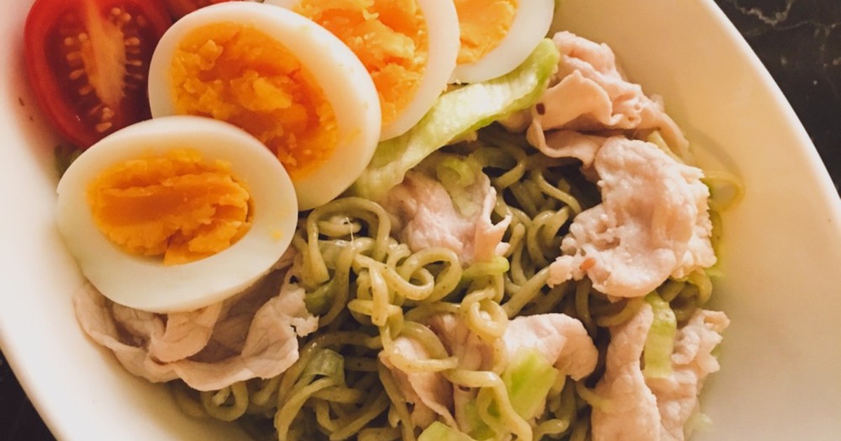 ヒラタケとゴマヌードルのサラダ レシピ