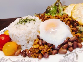 もち麦タコライス簡単ワンプレートランチ
