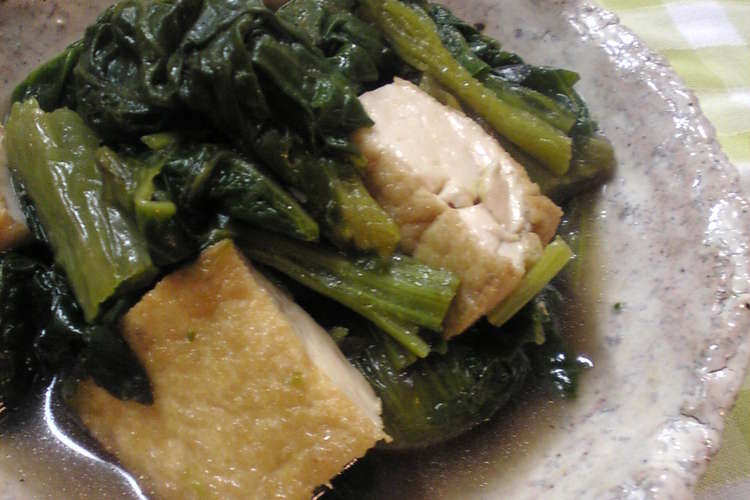 高菜と厚揚げのしみじみ炒め煮 レシピ 作り方 By きなこりん クックパッド 簡単おいしいみんなのレシピが352万品