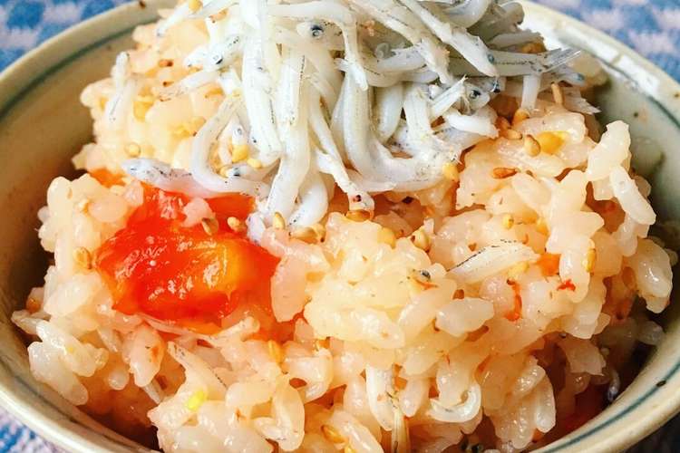 丸ごとトマトとしらすの和風炊き込みご飯 レシピ 作り方 By ありさrecipe クックパッド 簡単おいしいみんなのレシピが350万品